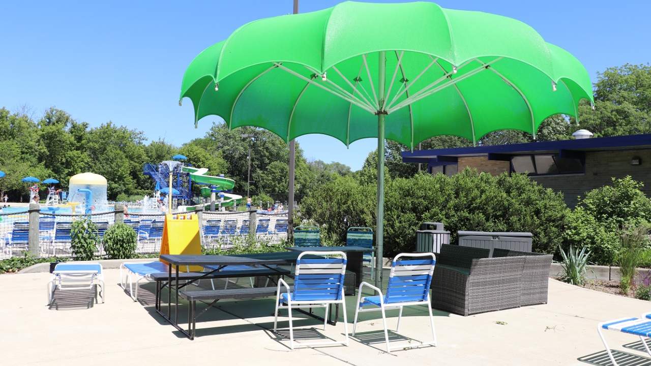 New this summer Cabanas at Smalley Pool Elmhurst Park District